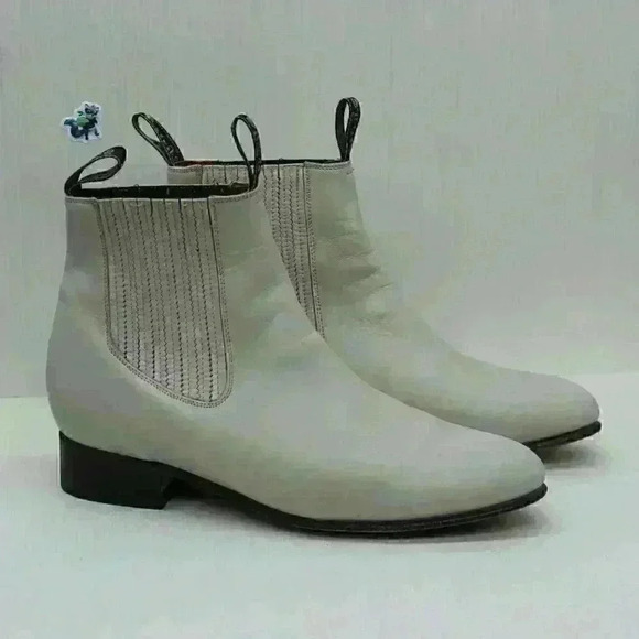 El Estribo Men’s Tan Leather Ankle Boots Size US 8.5 - Picture 2 of 11